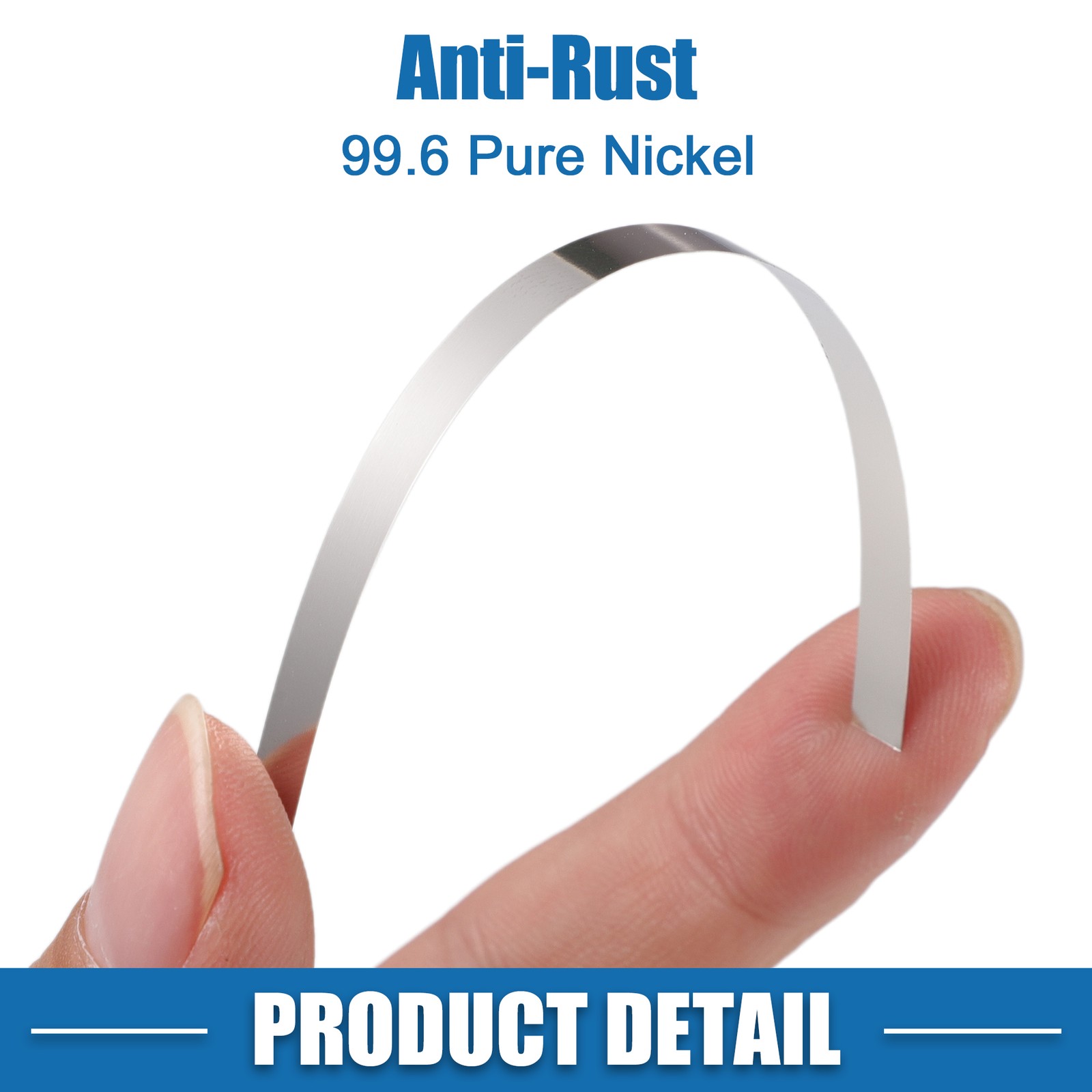 100pcs Car Nickel Plated Strip Tape 0.1x4x100mm for 18650 Battery Pack Welding