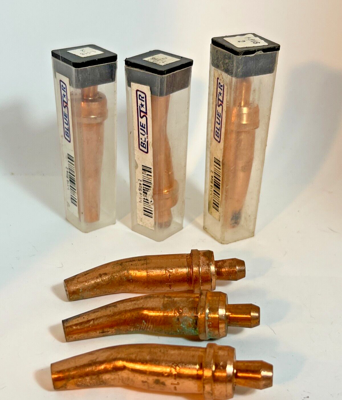 (Lot of 6) Blue Star Torch Tips 2-1-118 Size 2