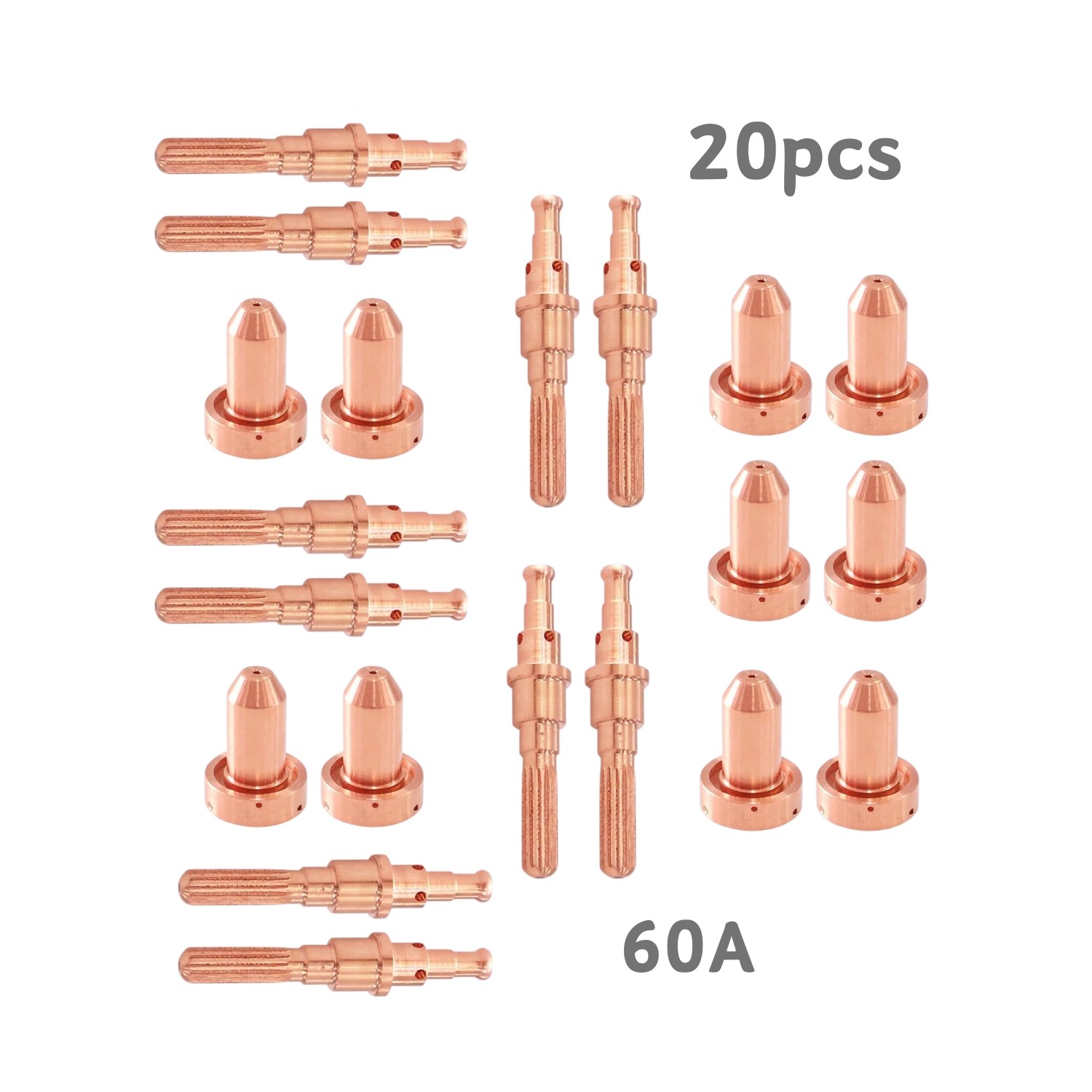 9-8215 60A Plasma Consumables For Thermal Dynamics SL60 SL100 PK20 20Pcs