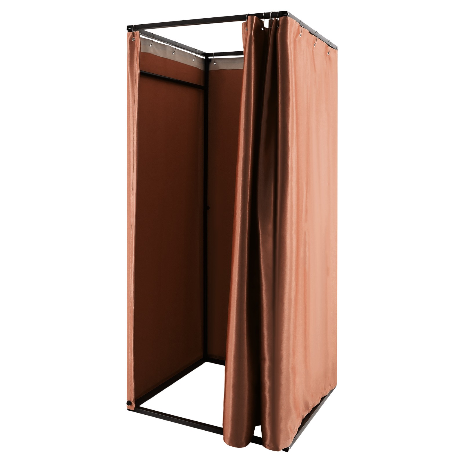 Clothing Store Fitting Room Changing Room with Curtain Freestanding Temporary
