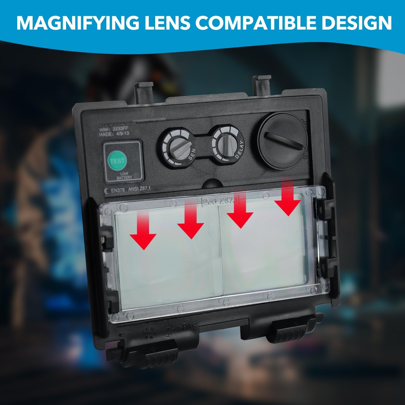 TRQWH 3/Pack Cheater Lens for Welding Helmet 2.5 Diopter Magnifying