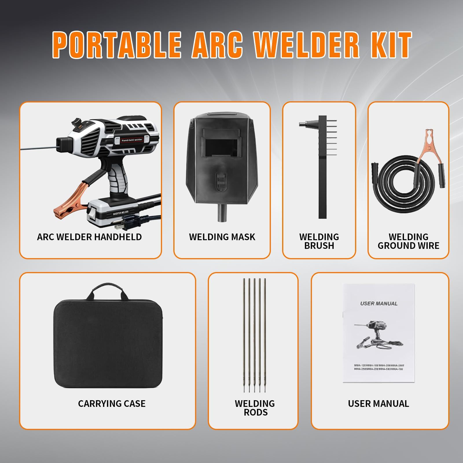 YesRight Handheld ARC Welder 120A, 110V Portable Stick Welder with IGBT Inverter