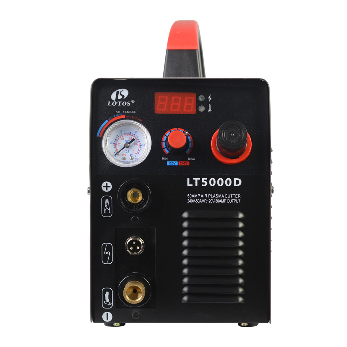 Plasma Cutter 50 Amp Dual Voltage Compact Metal Cutter Lotos LT5000D Clean Cut