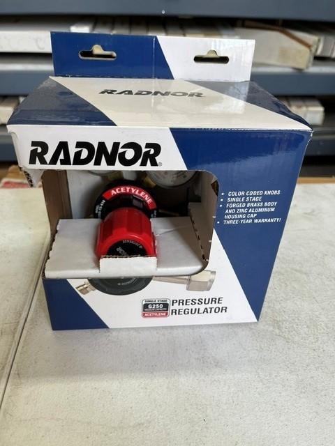 Radnor 64003030 Acetylene Regulator, Single Stage, G250 Medium Capacity