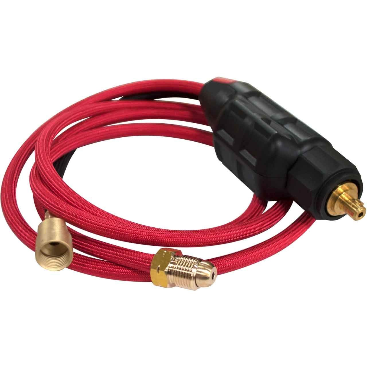 SafeLoc Small Gas-Thru Water-Cooled Connector 3/8 in., Blue