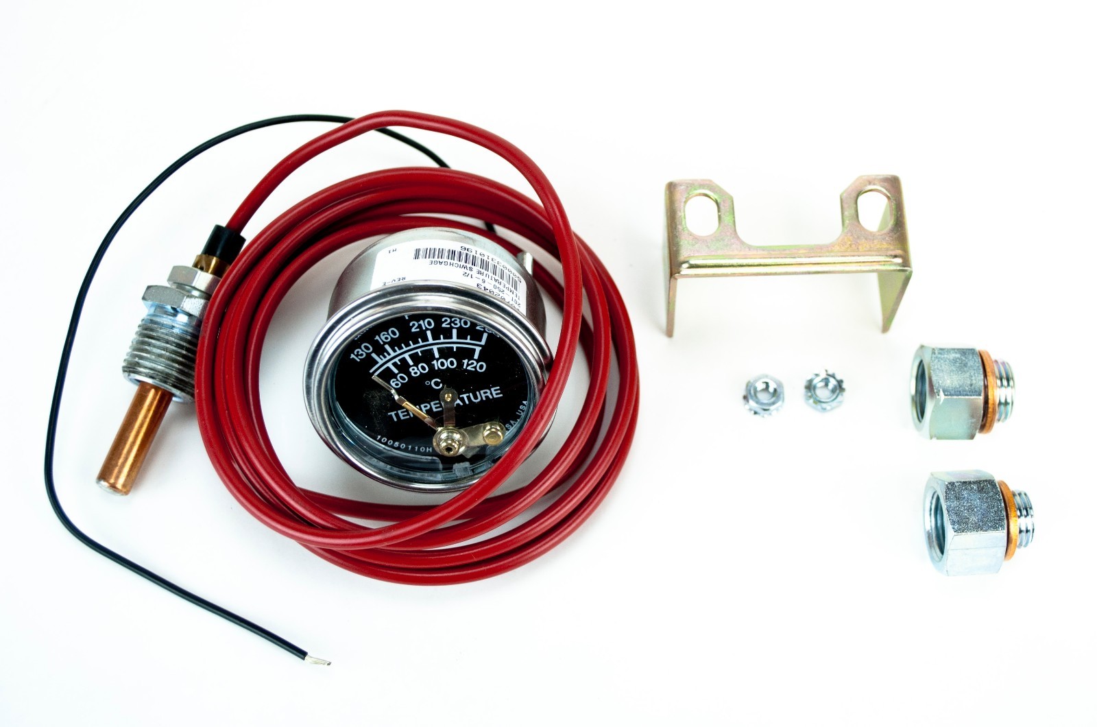 Temp Gauge Kit w/ Gauge & Fittings for Lincoln SA-200 w/ Kubota Dsl Conversion