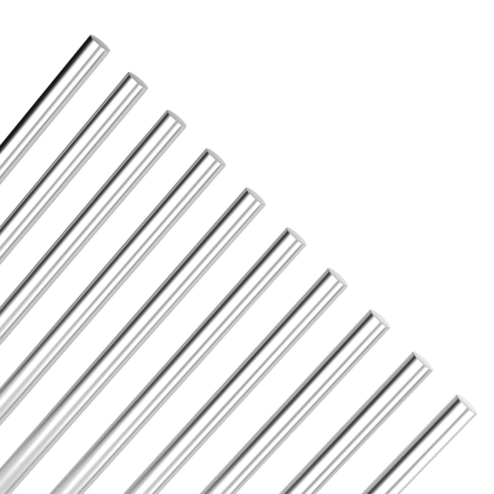 MewuDecor 3mm x 150mm 304 Stainless Steel Round Rod, x 150mm, Silver