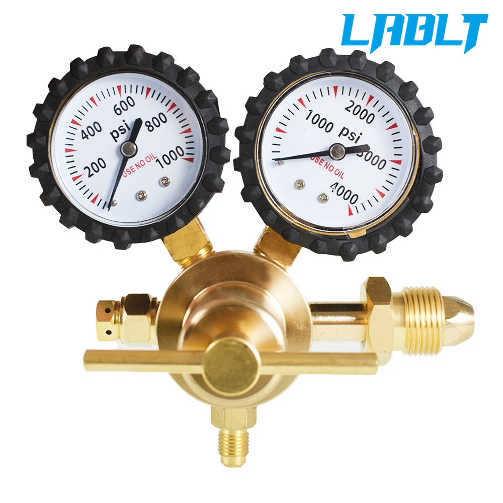 LABLT Nitrogen Regulator With 0-800 psi Delivery Pressure 1/4 Flare Output