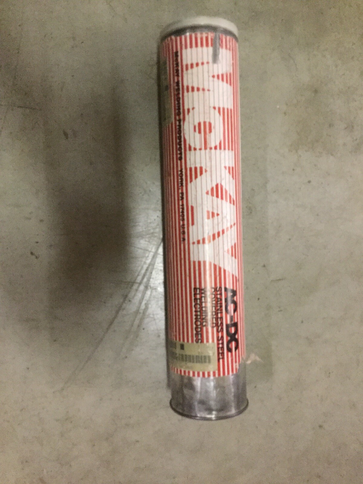 10# Of McKay AC/DC 14″ Stick Electrodes 1/8″ Dia., AWS E630-16