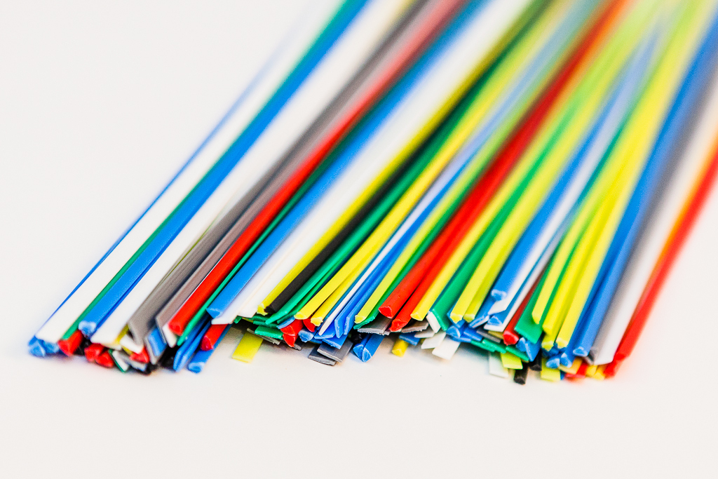 ABS Plastic welding rods MIX yellow, grey, white, blue, red, green/ 40pcs