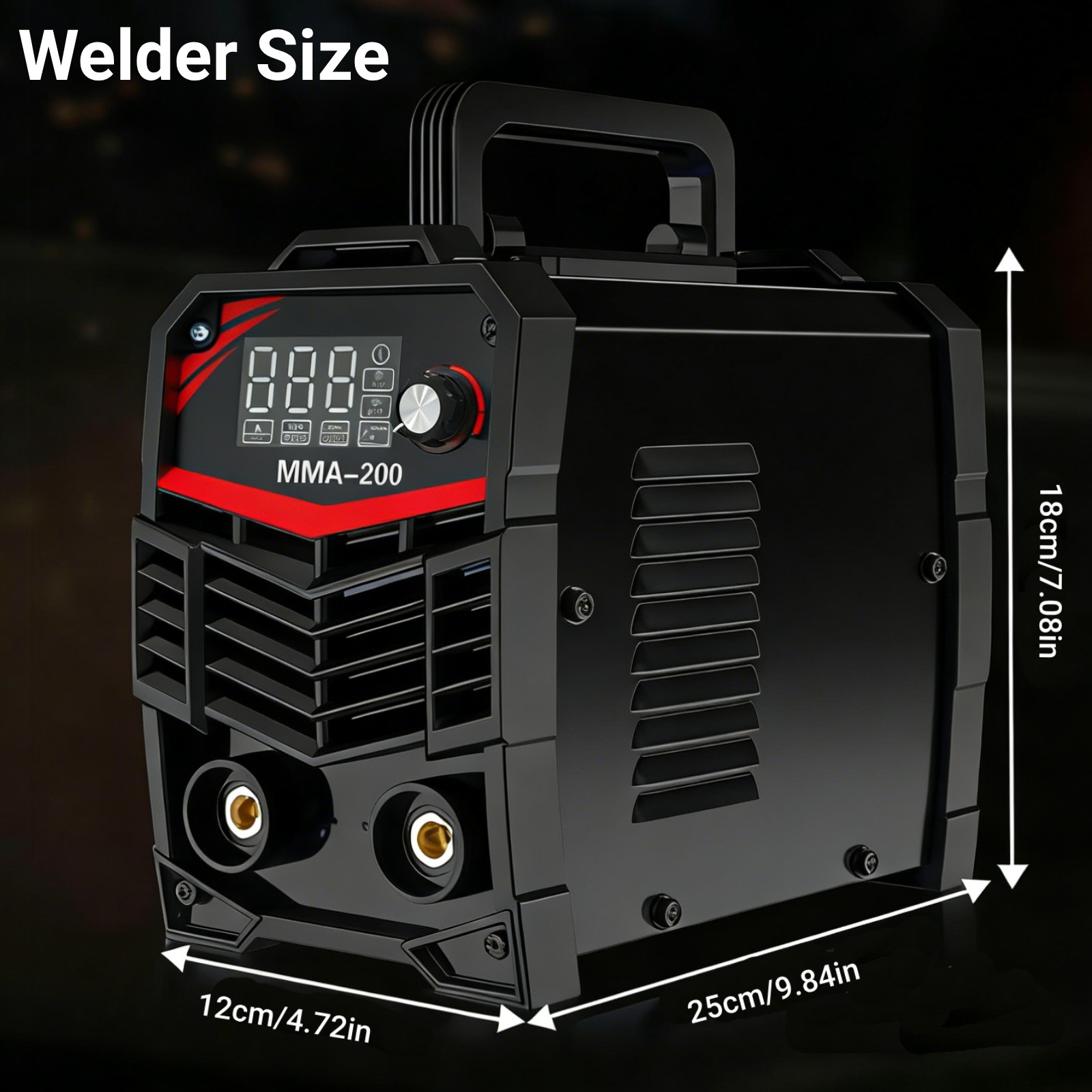 Portable Stick Welder 200A 110/220V IGBT Inverter Machine with Welding Electrode