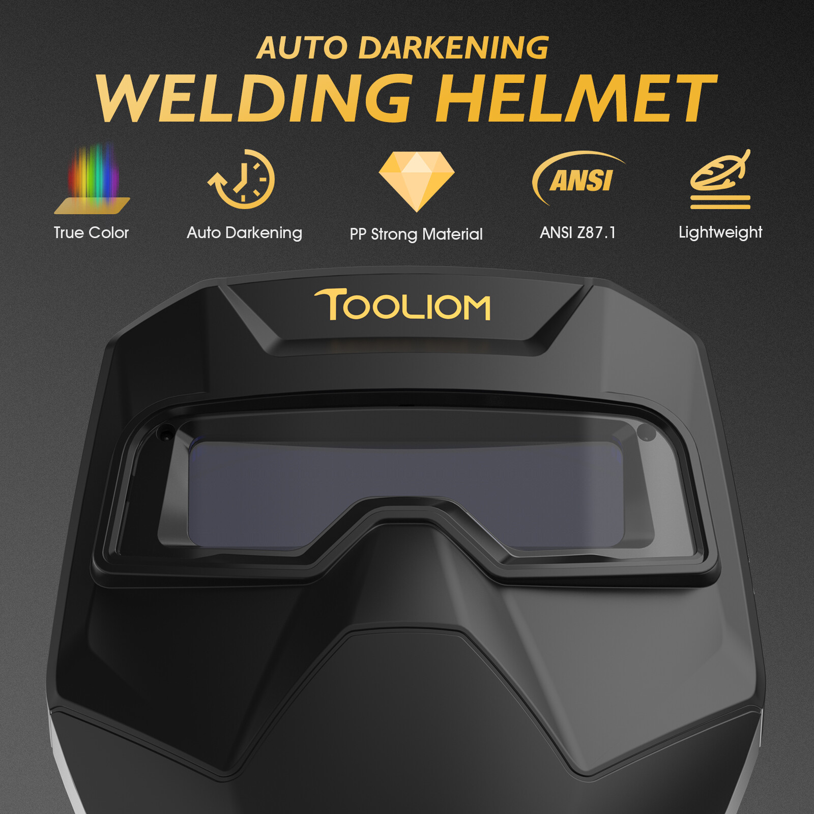 Welding Goggles Auto Darkening True Color & Detachable Eye Protection Safety