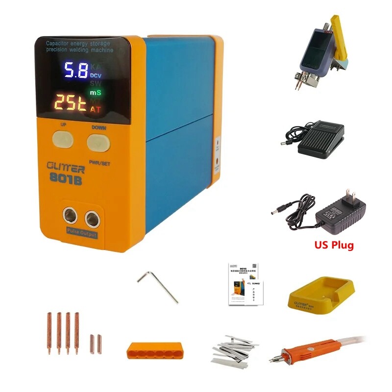 801B Spot Welding Machine + Nickel Strip for 18650 Battery Pack Welding DIY Kit