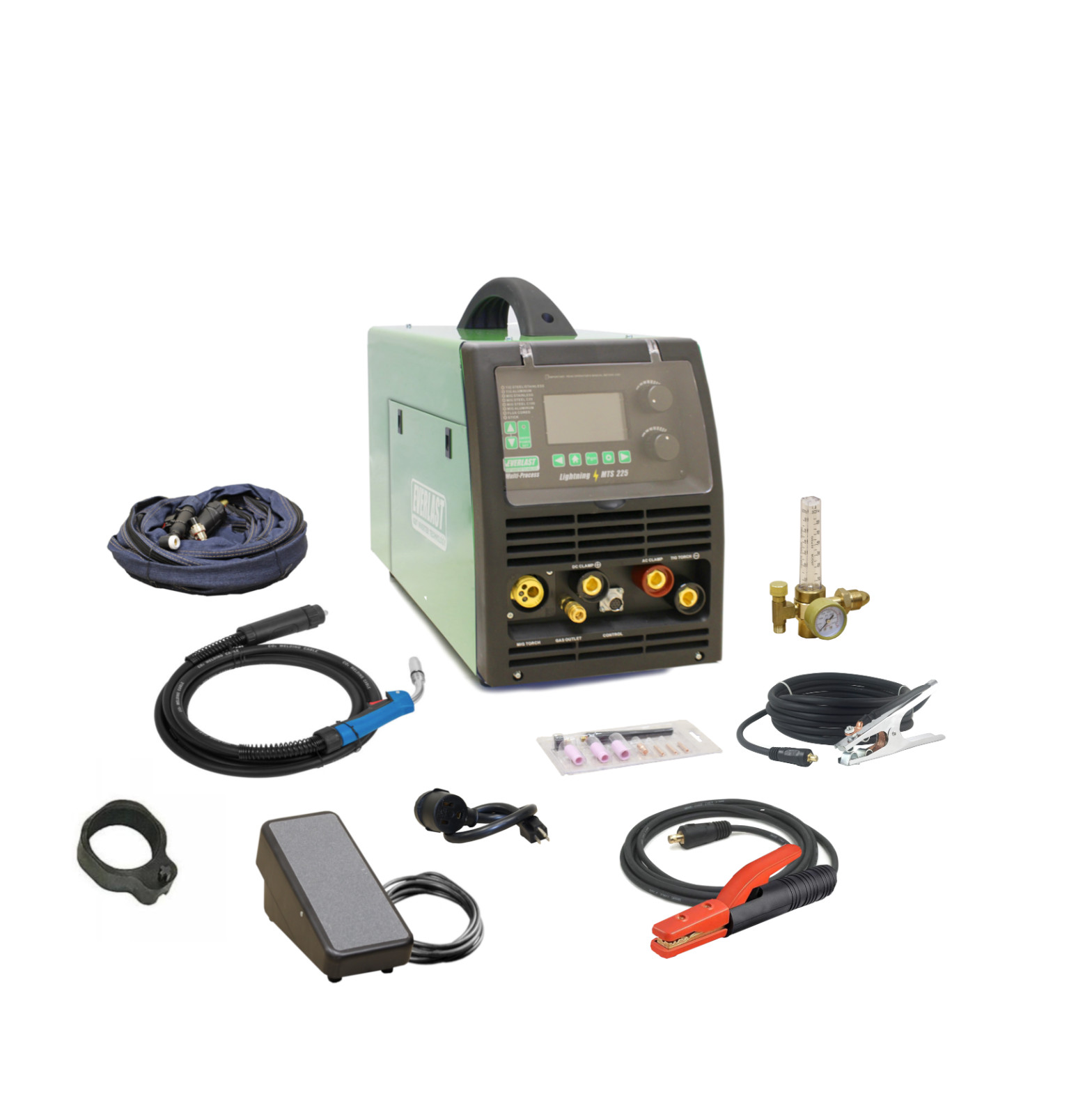 NEW LightningMTS 225 200 Amp AC/DC Pulse TIG / MIG / Stick Combo 110v/220v