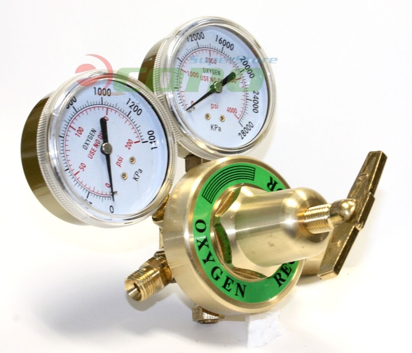 Dual Welding Gauge Brass Regulator Oxygen CGA 541 Fit Victor Type Torch