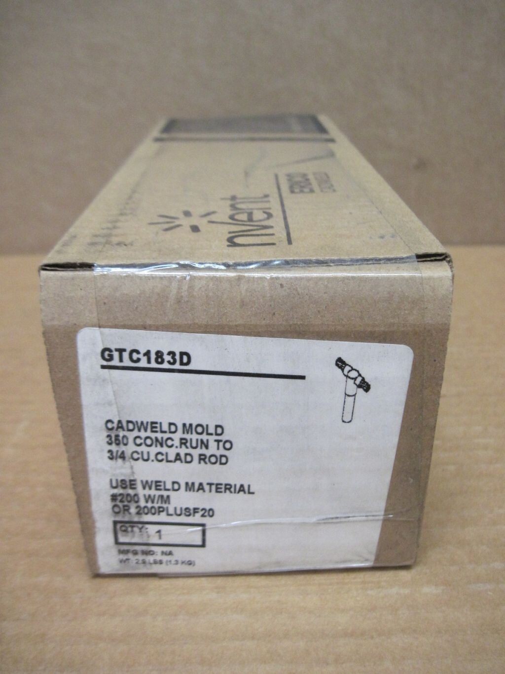 Nvent Erico Cadweld GTC183D Mold 350 Conc. Run to 3/4 CU Clad Rod