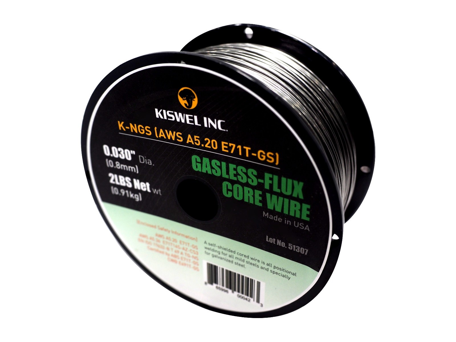 (Made In USA) E71T-GS 0.030 in. Dia 2lb. Gasless-Flux Core Wire Welding wire