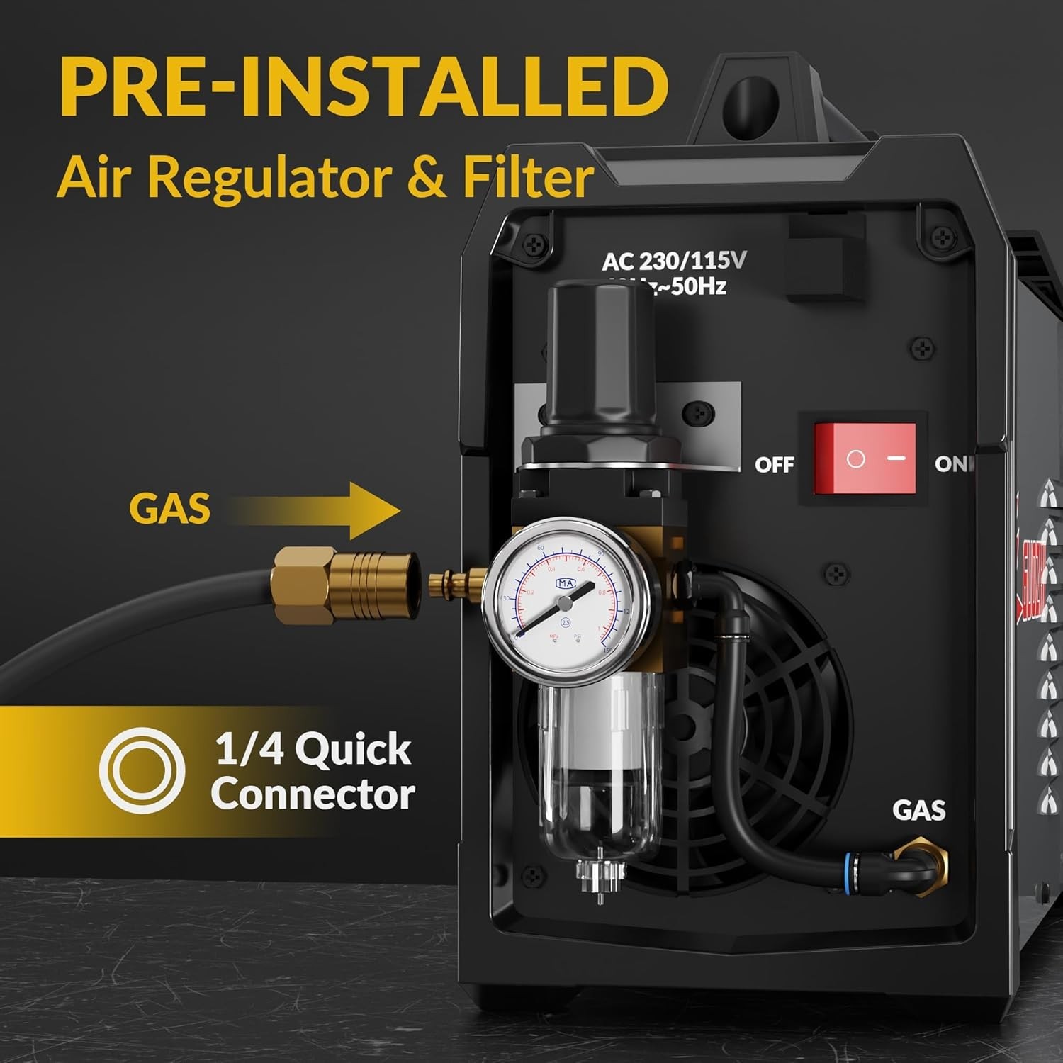 50 Amp Dual Voltage Inverter Plasma Cutter with Safety Features & Easy Setup