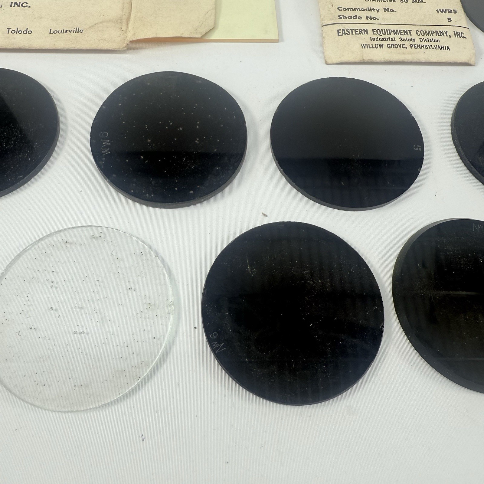 Vintage Welding Lenses Cover Plates Steampunk Thermacote Williams Estate Lot