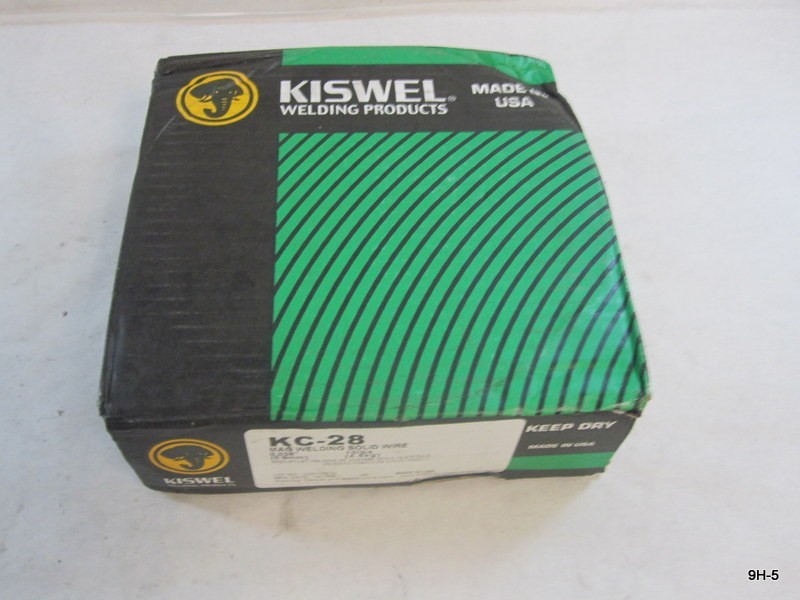 Genuine OEM Kiswel 10lbs KC-28 MAG Welding Solid Wire Spool .035″ Dia ER70S-6