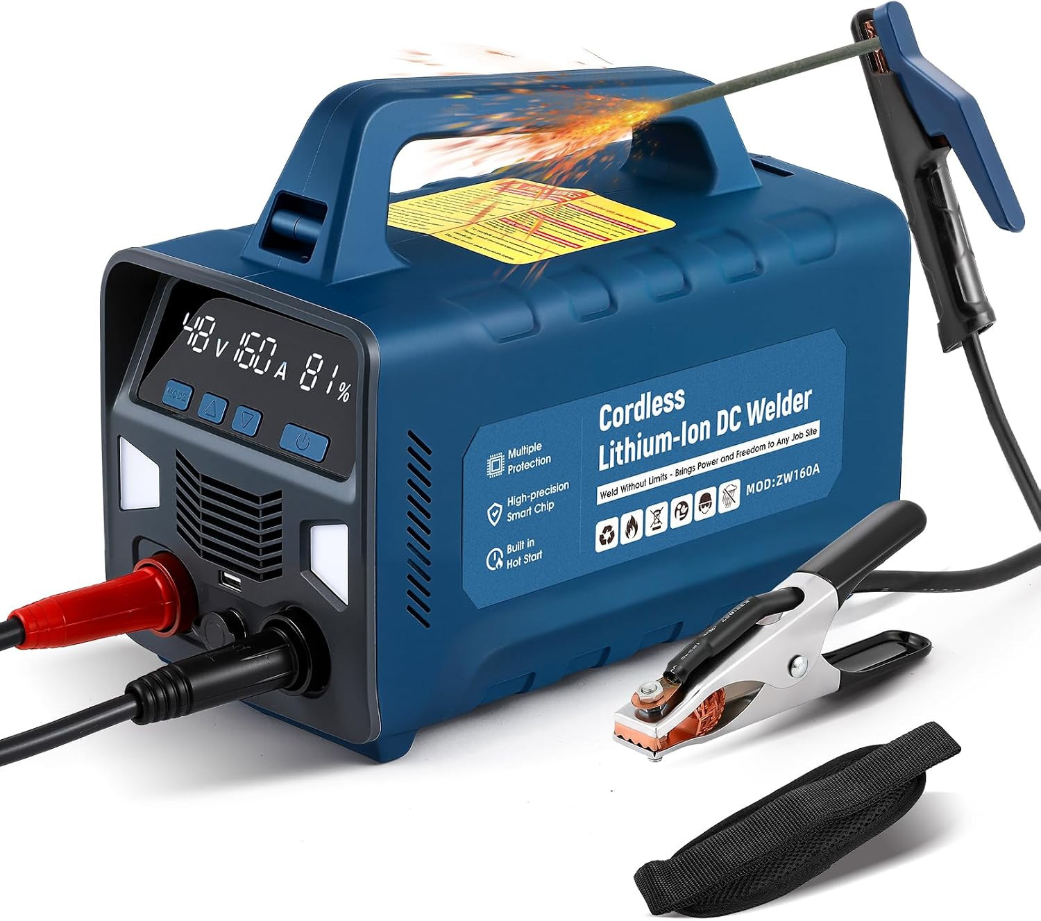 2Nd Gen Cordless Welding Machine Battery Powered Welder LED Work Light USB Port
