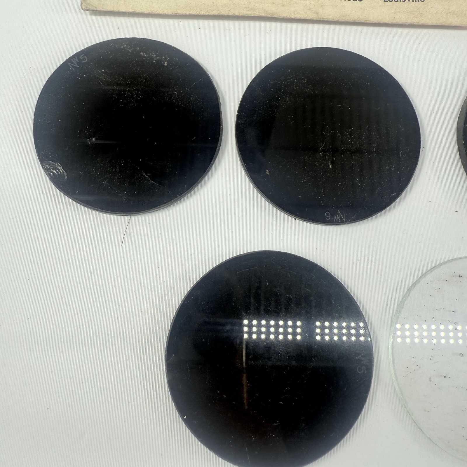 Vintage Welding Lenses Cover Plates Steampunk Thermacote Williams Estate Lot