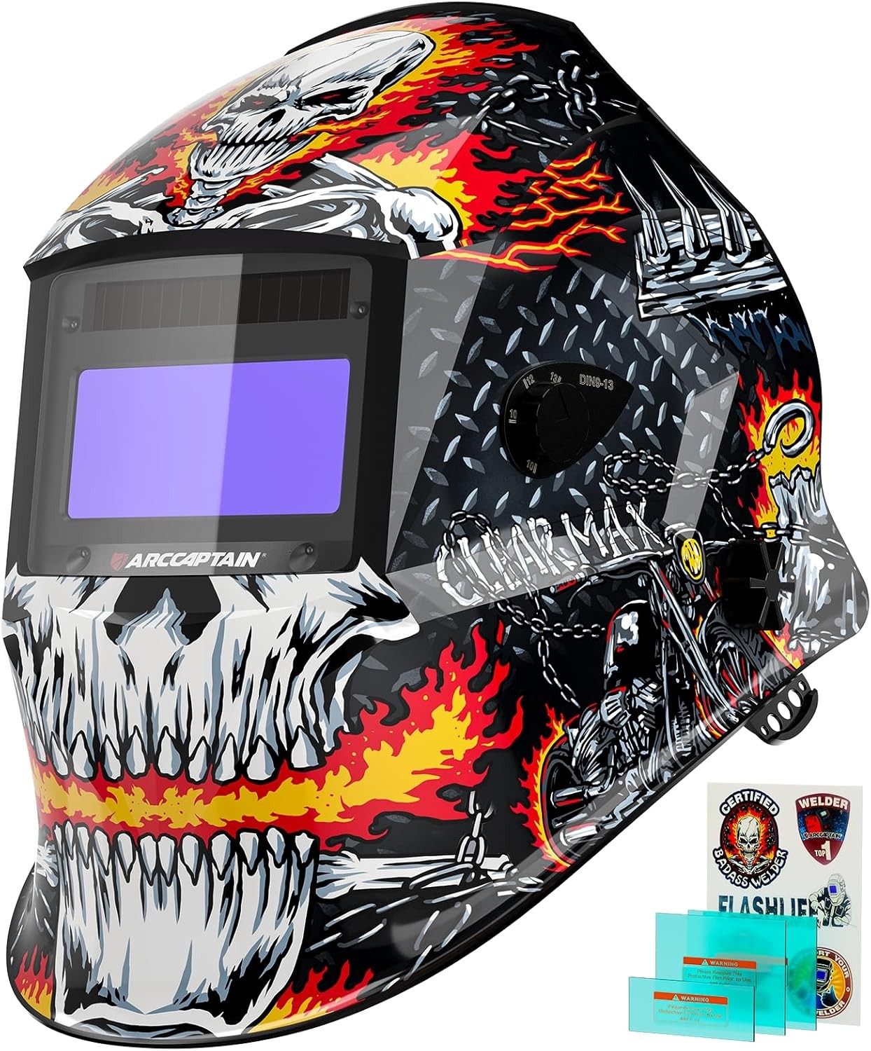 ARCCAPTAIN Welding Helmet Auto Darkening True Color Welding Hood ‎HSH-S800 Eagle