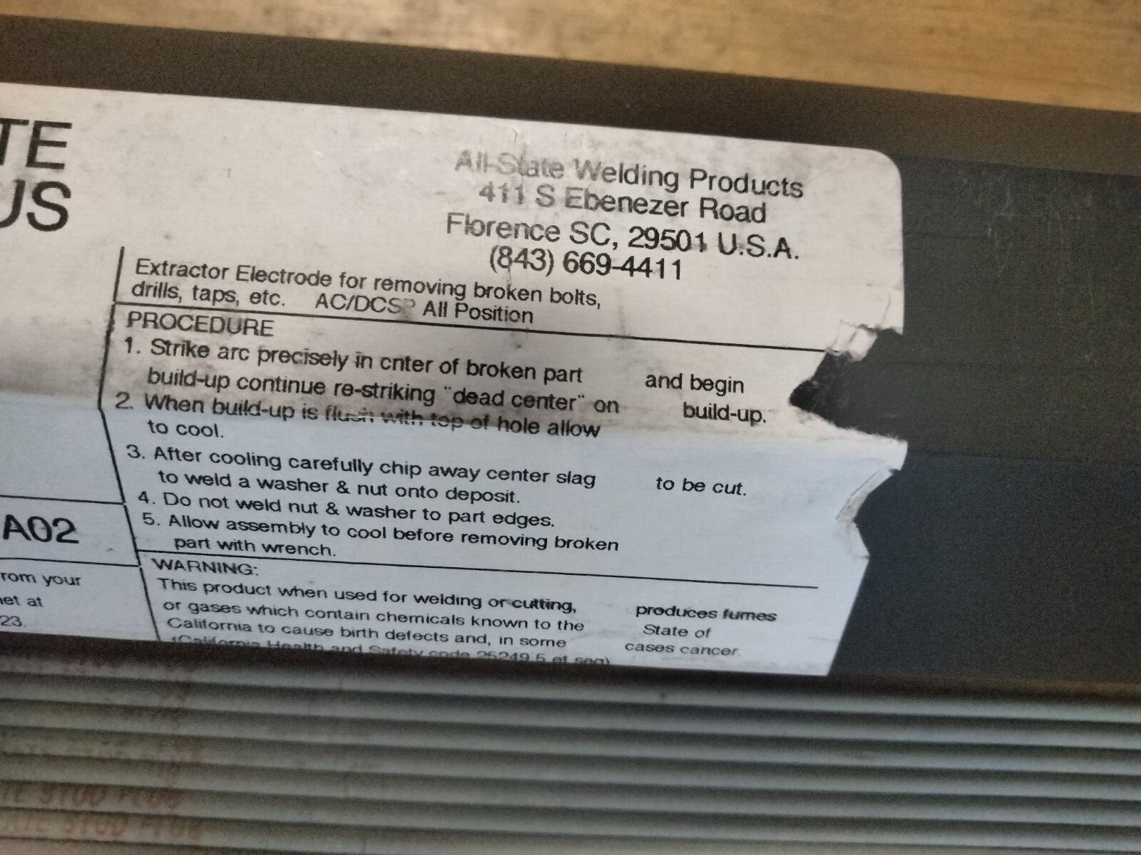 Welding Rods – ALL-STATE 69200006 ACDC Reverse 3/32″ x 12in, 5lbs