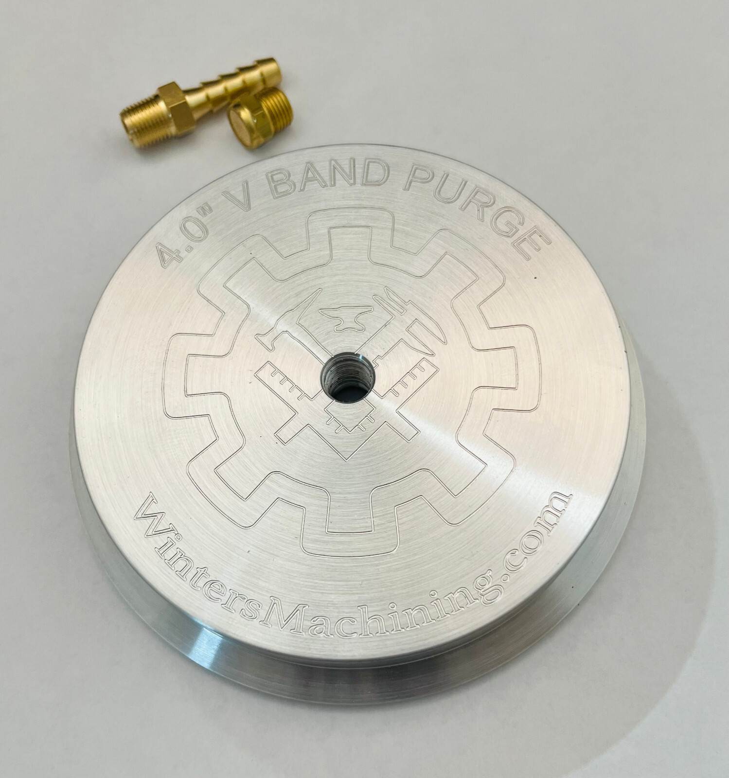 4″ V BAND BACK PURGE BLOCK HEAT SINK
