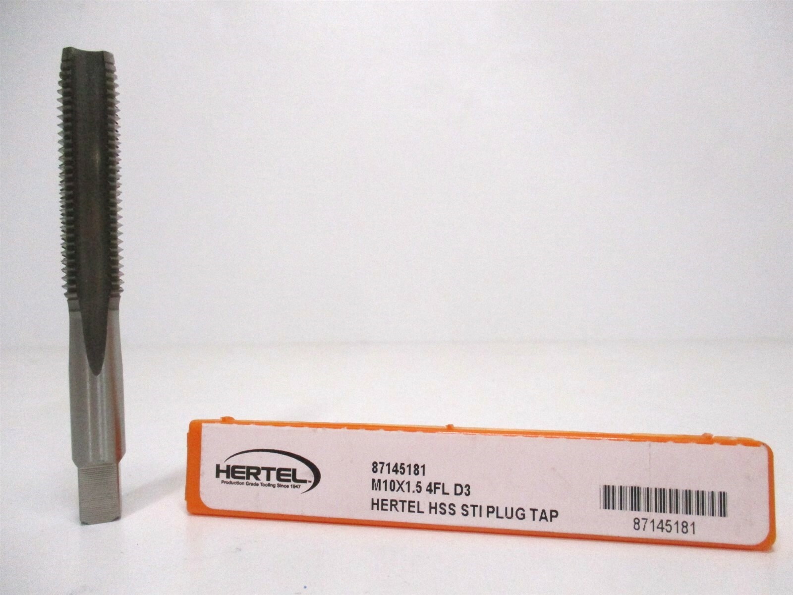 M10 x 1.50 Metric Coarse 4-Flute Bright Finish High Speed Steel Hand STI Tap