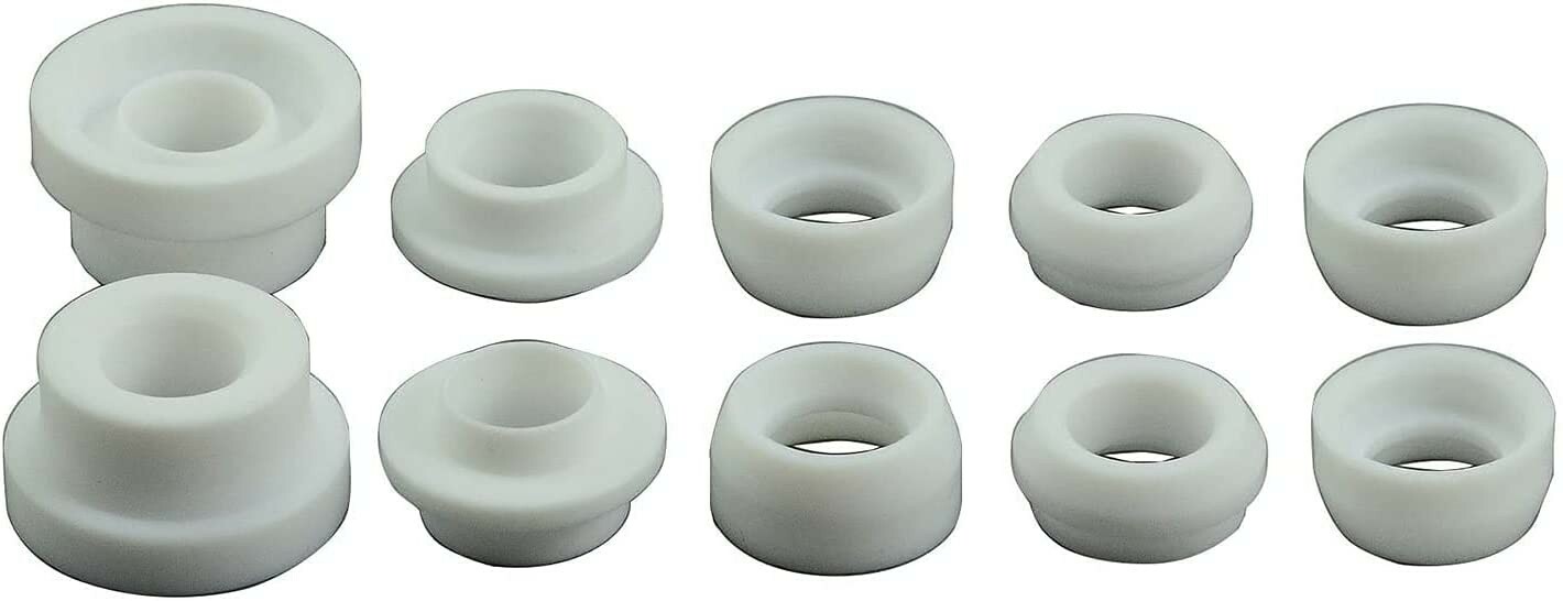 TIG Welding Torch Insulator Cup Gasket 17GLG20 18CG-20 Assorted Size Kit 10pcs