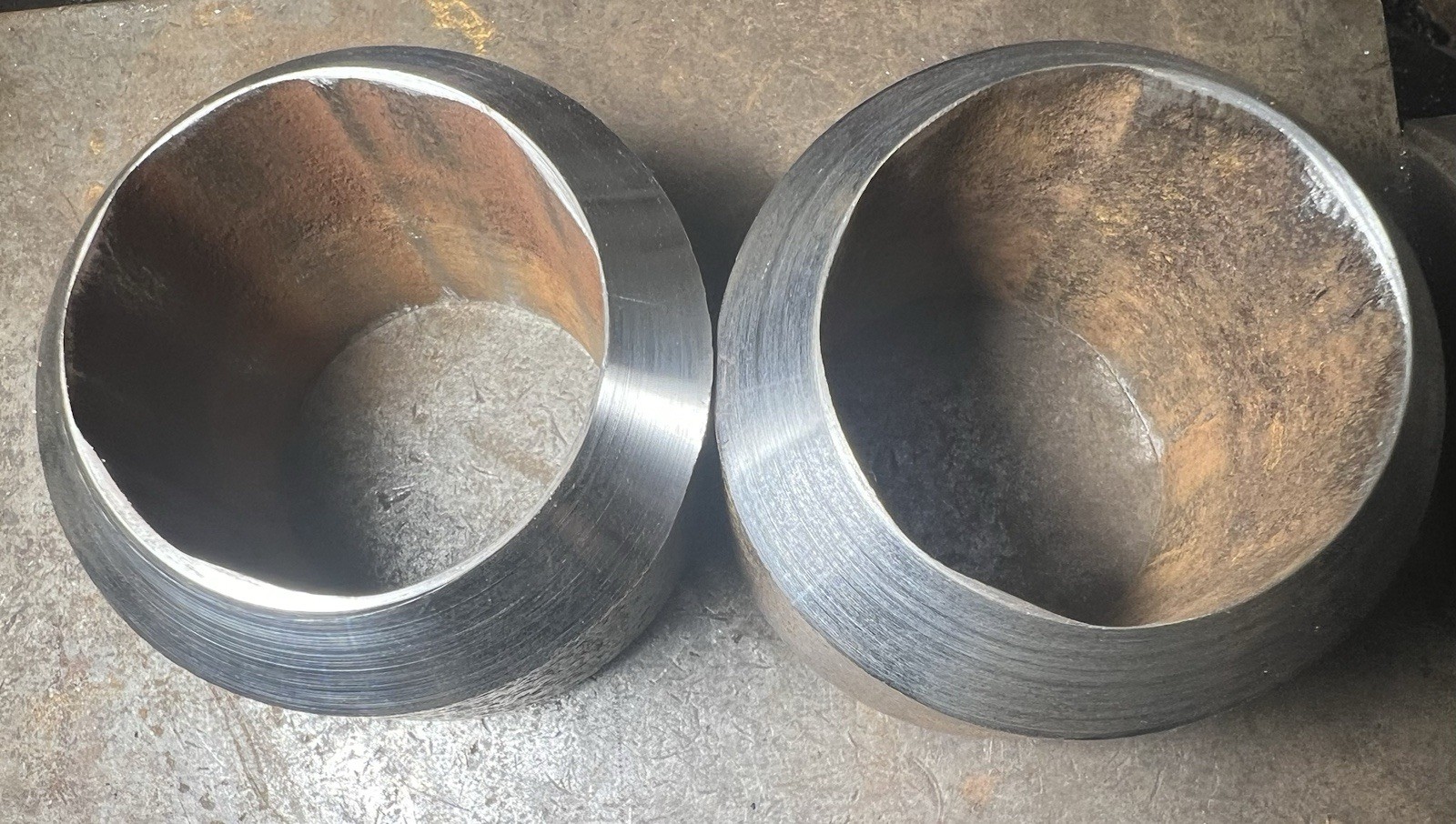 Weld COUPONSs, samples Pipe Beveled coupons5 2 3/8” x 2″ +/-1/8″ x 3/8” W 2 PAIR