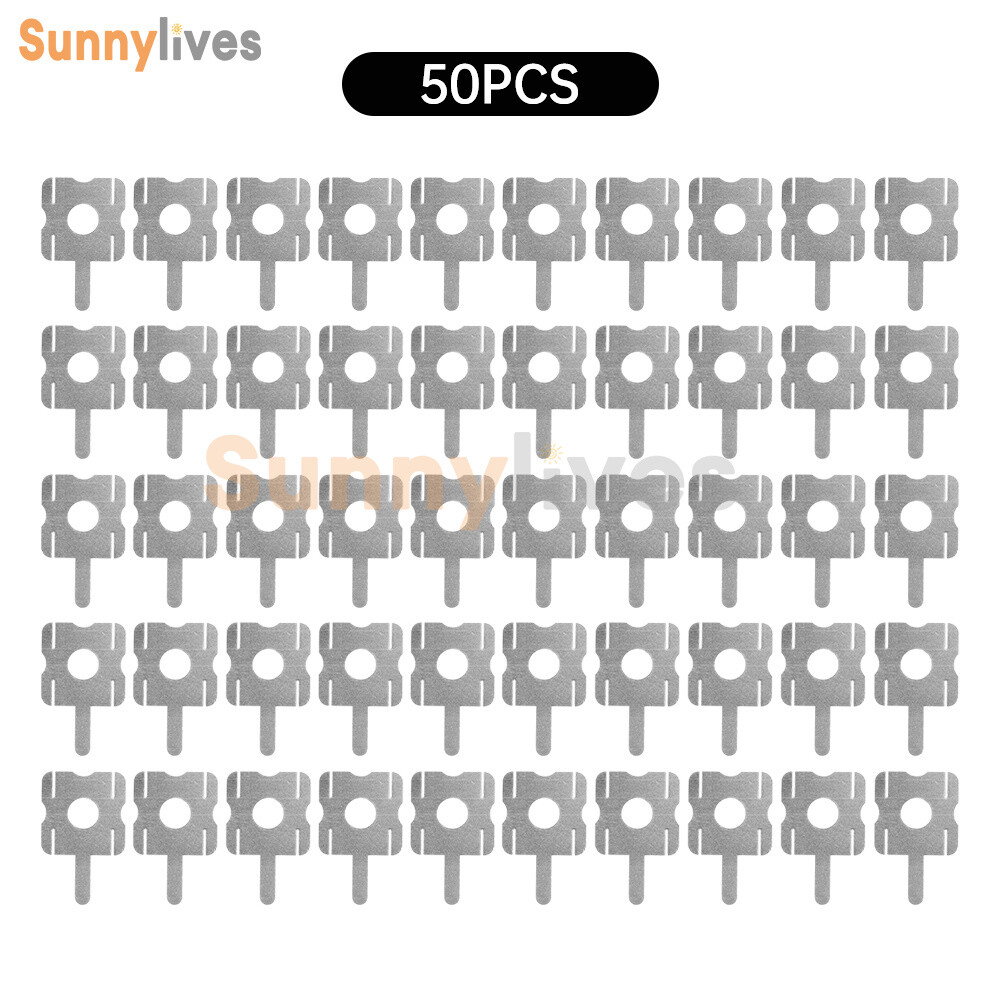 50pcs 18650 Li-ion Battery Pack Connector U-shape 4S Nickel Sheet Welding Parts