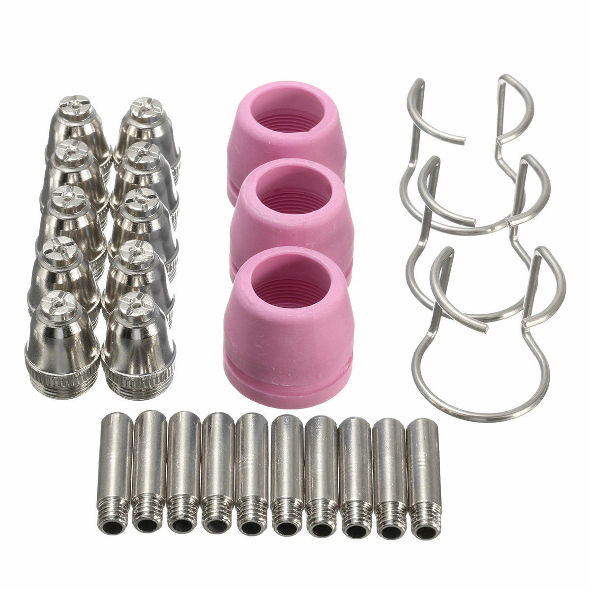 26PCS Plasma Cutter Consumables Kit SG-55 AG-60 WSD-60P Cutting Torch Tip Nozzle
