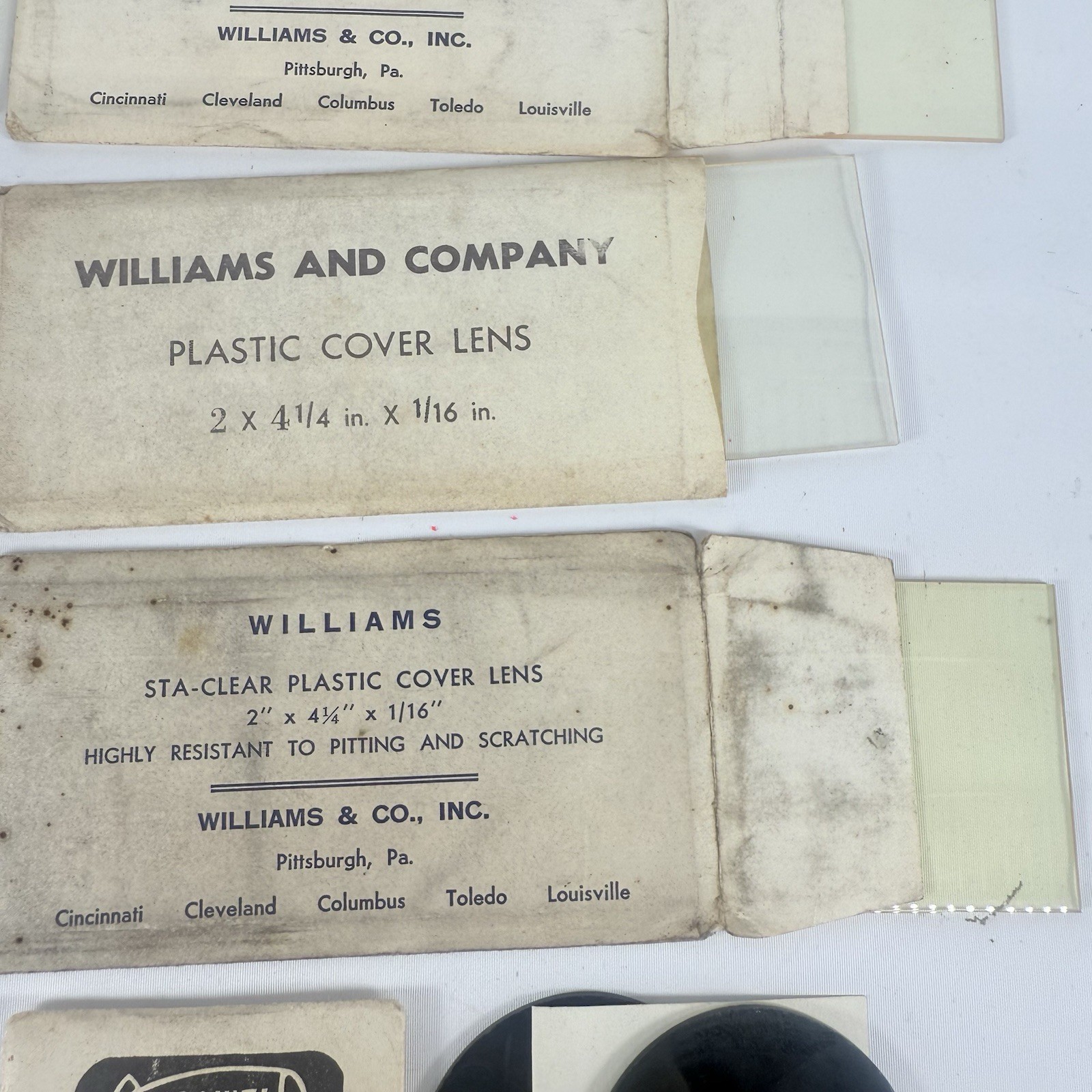 Vintage Welding Lenses Cover Plates Steampunk Thermacote Williams Estate Lot