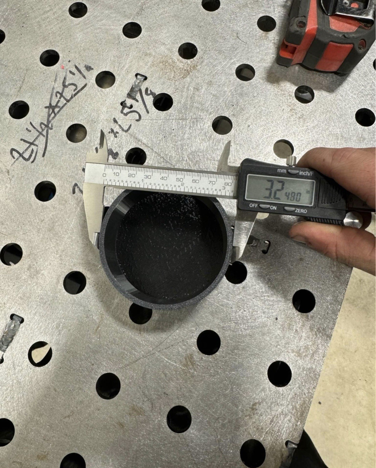 3d printed cup holder for welding fixture table 16mm holes