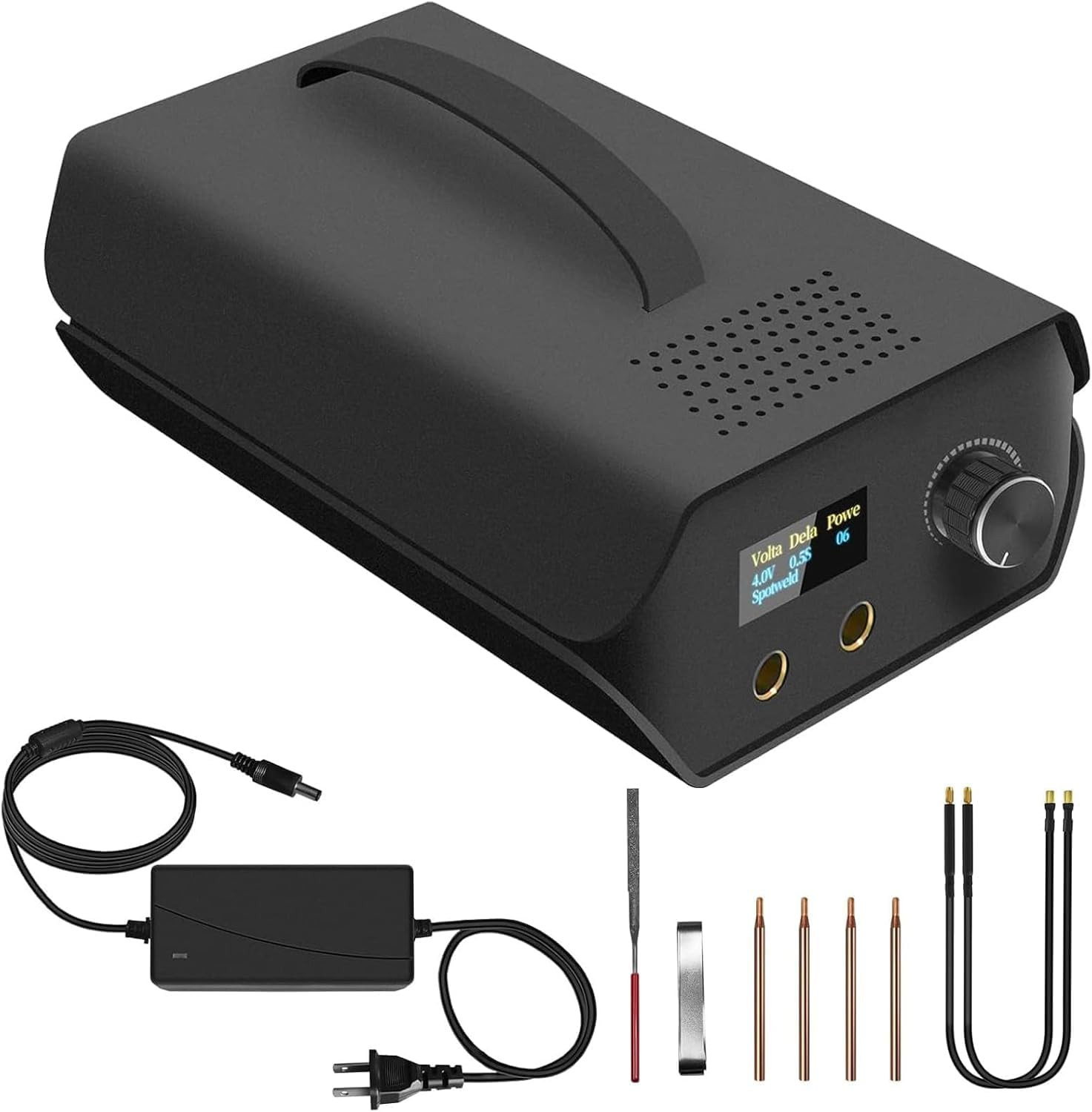 Spot Welder, Docreate Farad Capacitor Portable Mini Welder Spot 3000F with LCD S