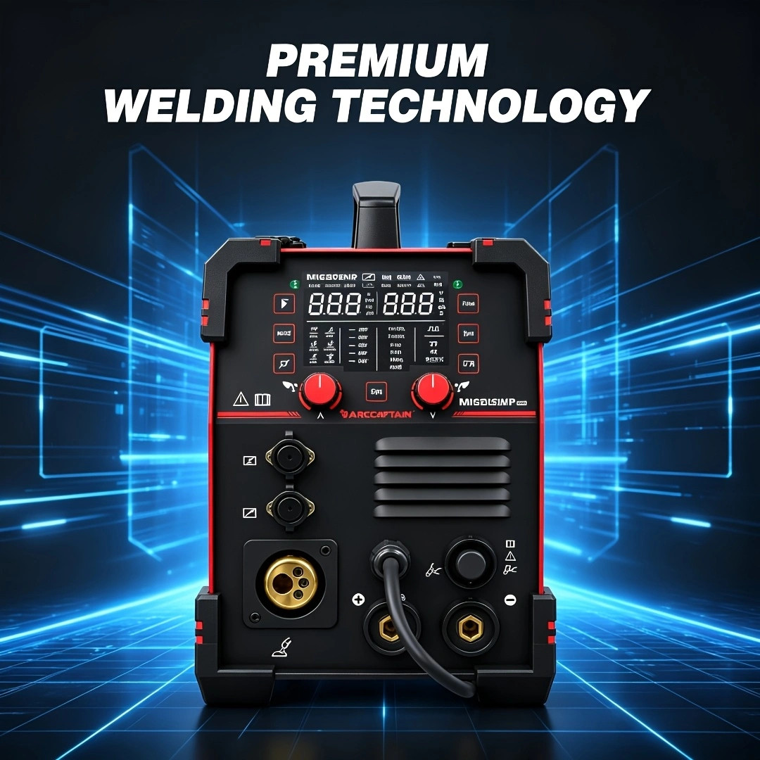 ARCCAPTAIN MIG205MP MIG Welder 9 IN 1 Control and Welding Helmet