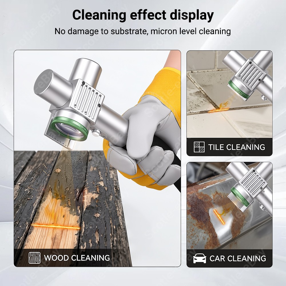 200W JPT Pulsed Laser Cleaning Machine Laser Cleaner For Wood Metal Paint Remove