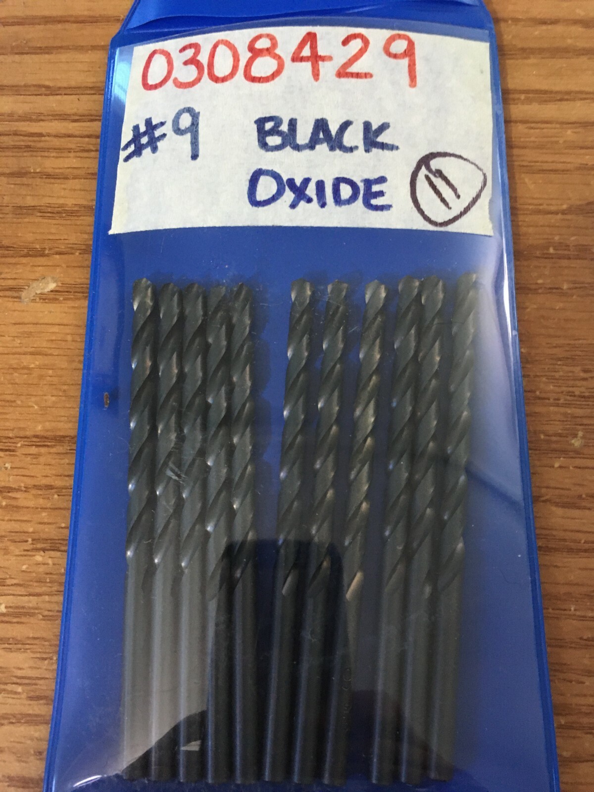 (11) #9 HSS 118° Black Oxide Finish Jobber Drill