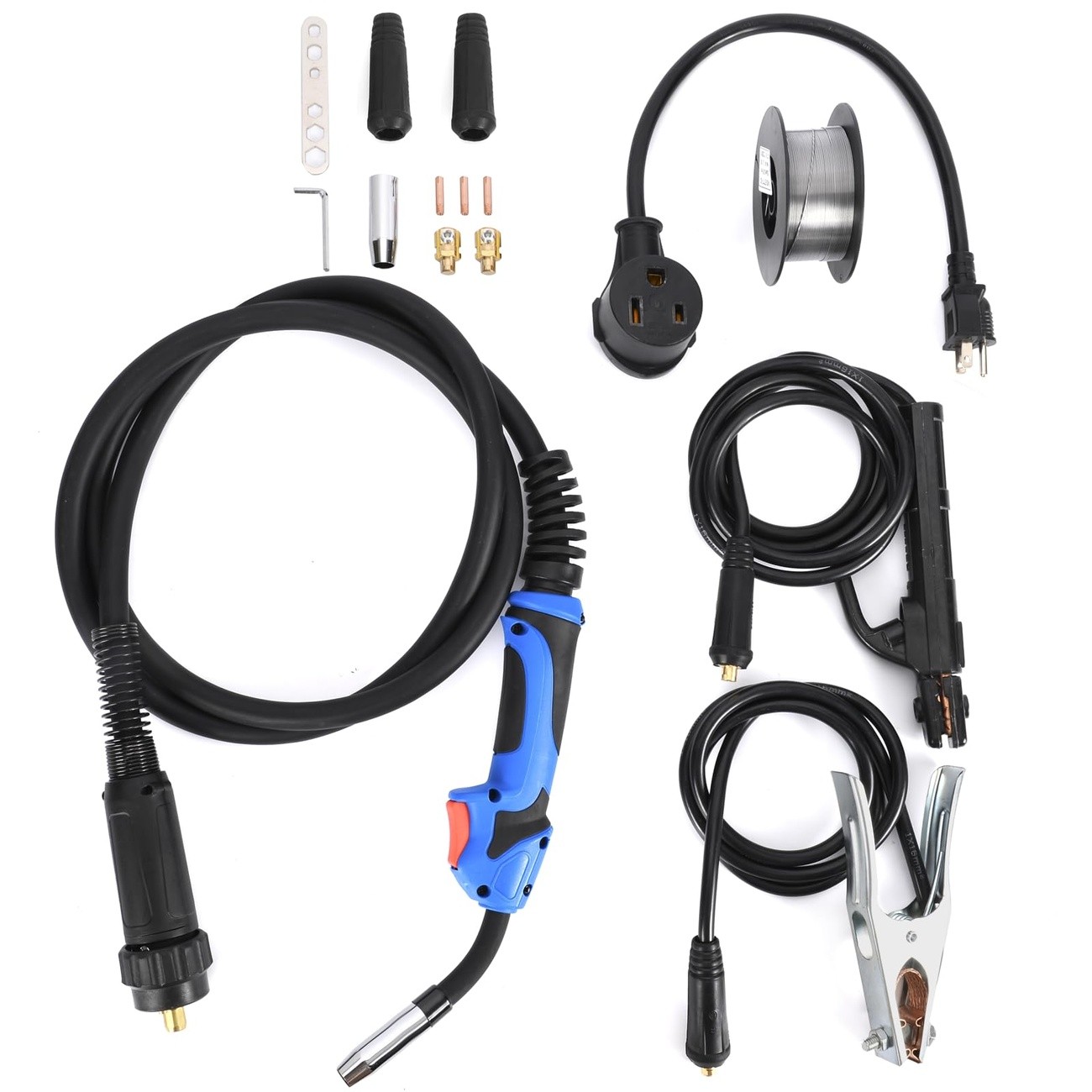 S7 MIG Welder Flux Core Gas Gasless 120V Beginner Welding Machine Tool