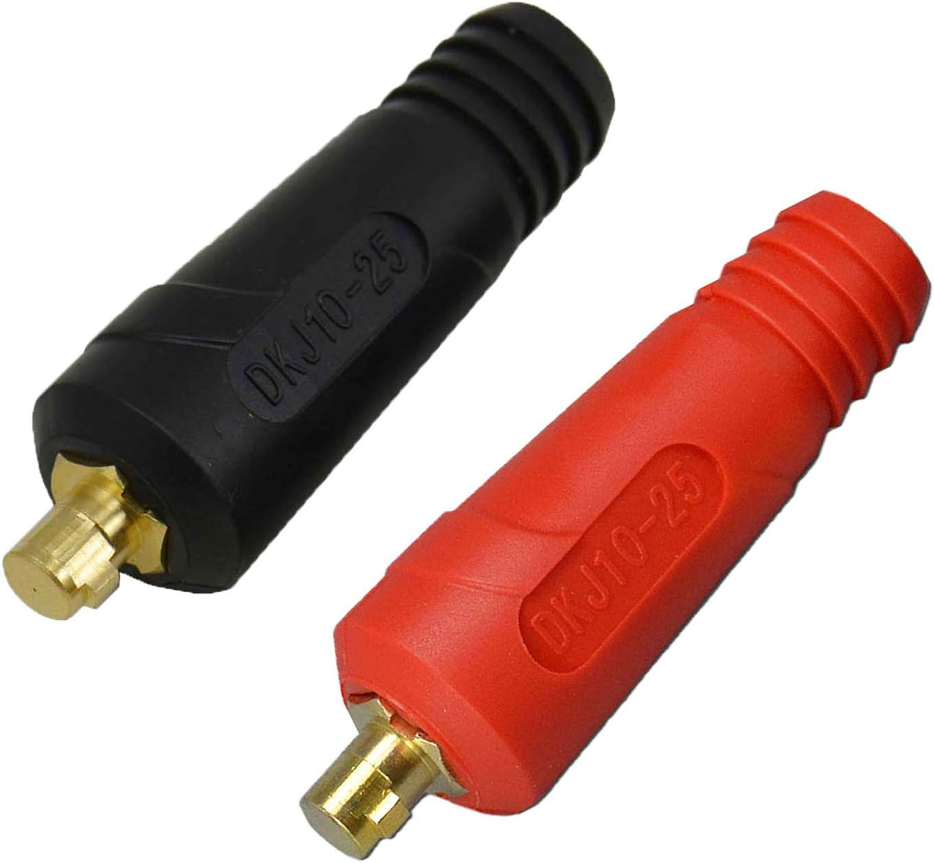 RIVERWELD TIG Welding Cable Panel Connector Plug DKJ10-25 200Amp with Red