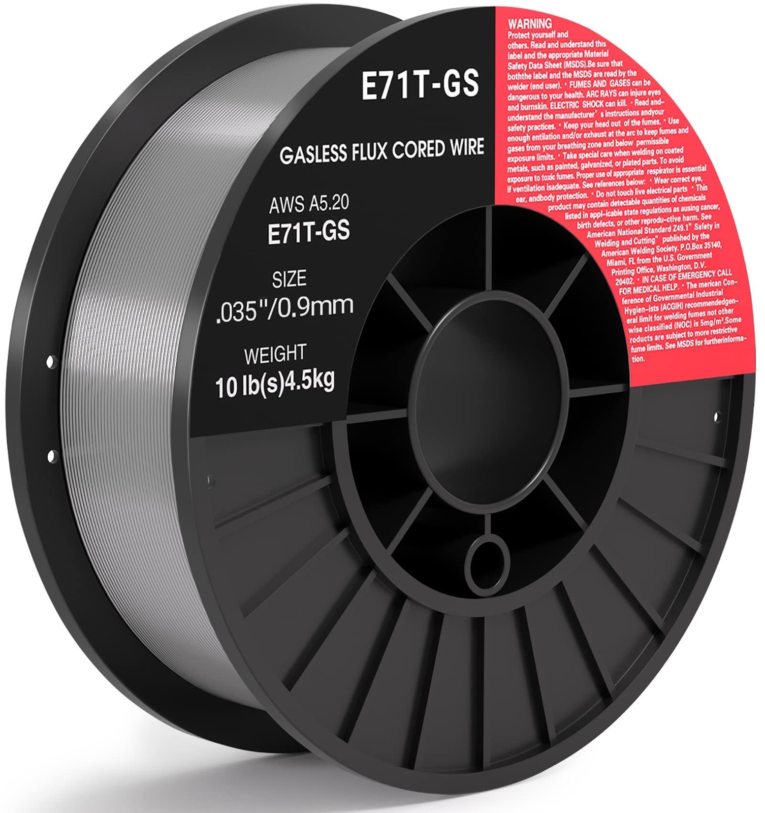 Jimm Flux Core Mig Wire Mild Steel E71TGS 0.035-Inch 10 LB Spool