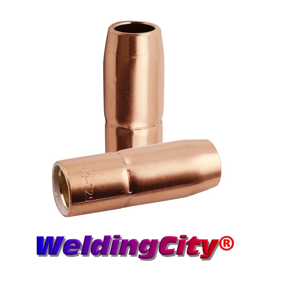 WeldingCity® 2-pk MIG Welding Gun Nozzle 169725 5/8″ for Miller M-25/M-40 Hobart