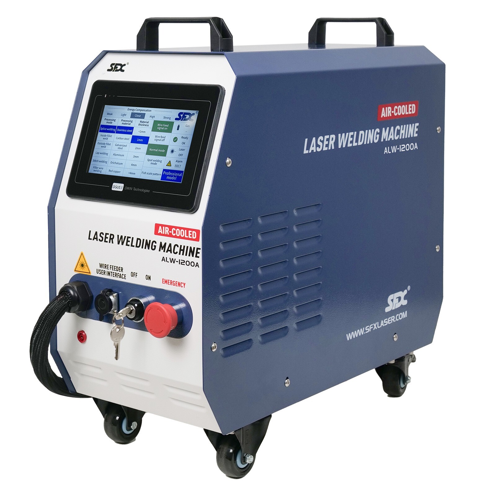 USED SFX 1200W Handheld Laser Welder Air-Cooled Multi-Material Welding&Cleaning