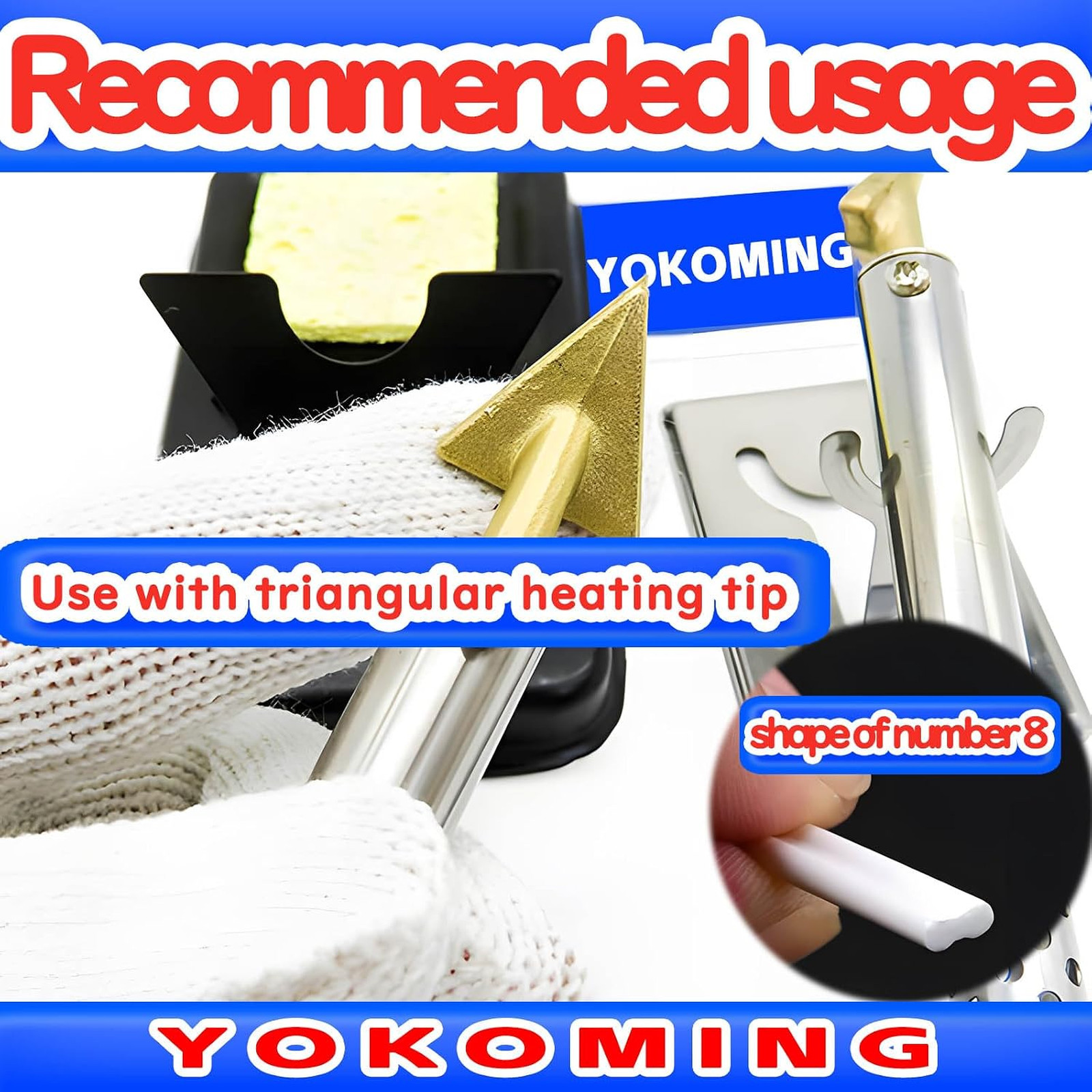 Plastic Welding Kit 40pcs Plastic Welding Rods for PP PE PVC ABS with Stainless
