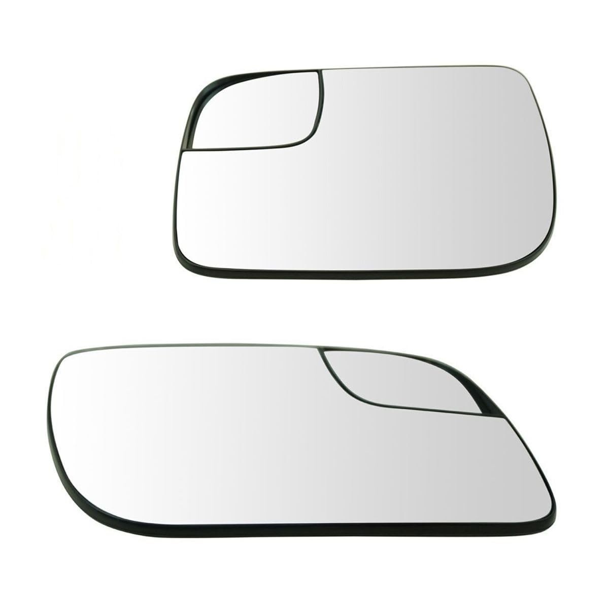Heated Convex Spotter Mirror Glass Left 5.25inch Backing Plate 2 Piece MIR03229