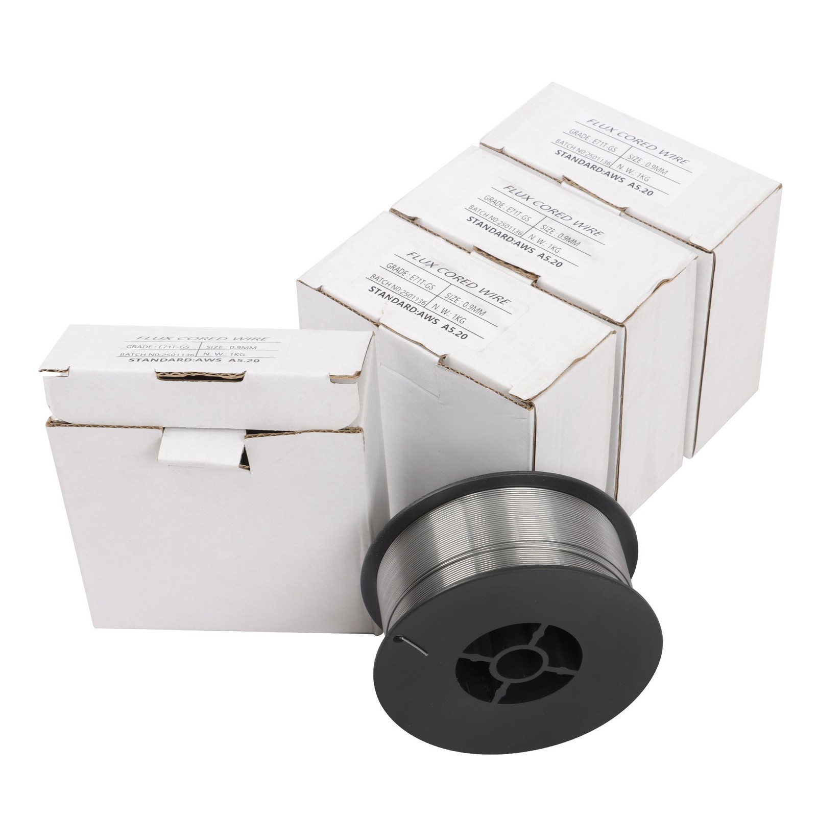 (4 x 2-Lb Spools) E71T-GS .035″ (0.9mm) Flux Core Welding Wire Mild Carbon Steel