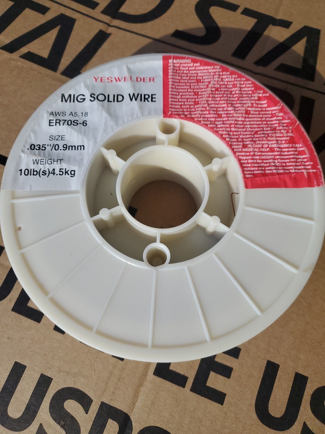 ER70S-6 .035″ 0.9mm-10 Lbs Spool Carbon Steel Mig Solid Welding Wire