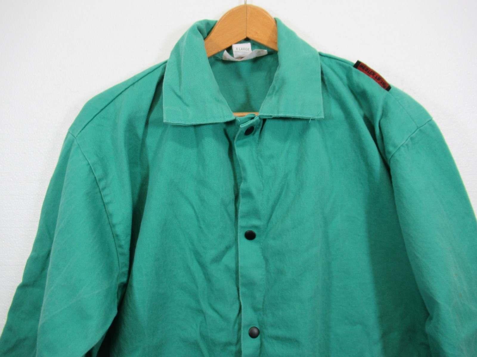 Vintage Westex Welding Shirt Jacket Men XL Green Workwear FR-7A